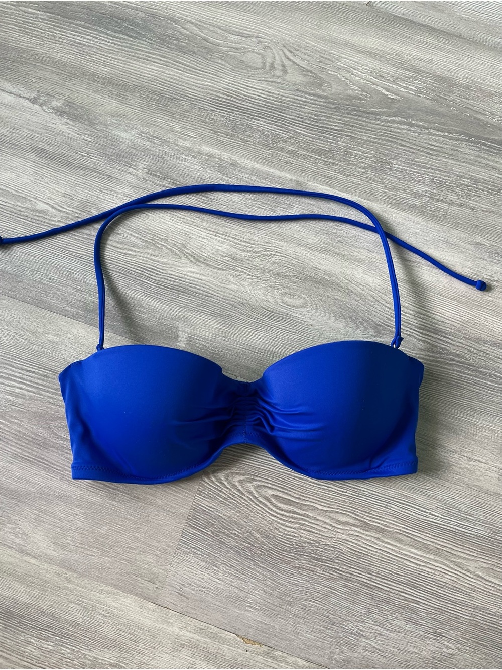 Victoria’s Secret Blue Flirt Bandeau Bikini Top 34C